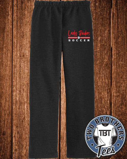 Lady Raiders Soccer 2026 Open-Bottom Sweatpants