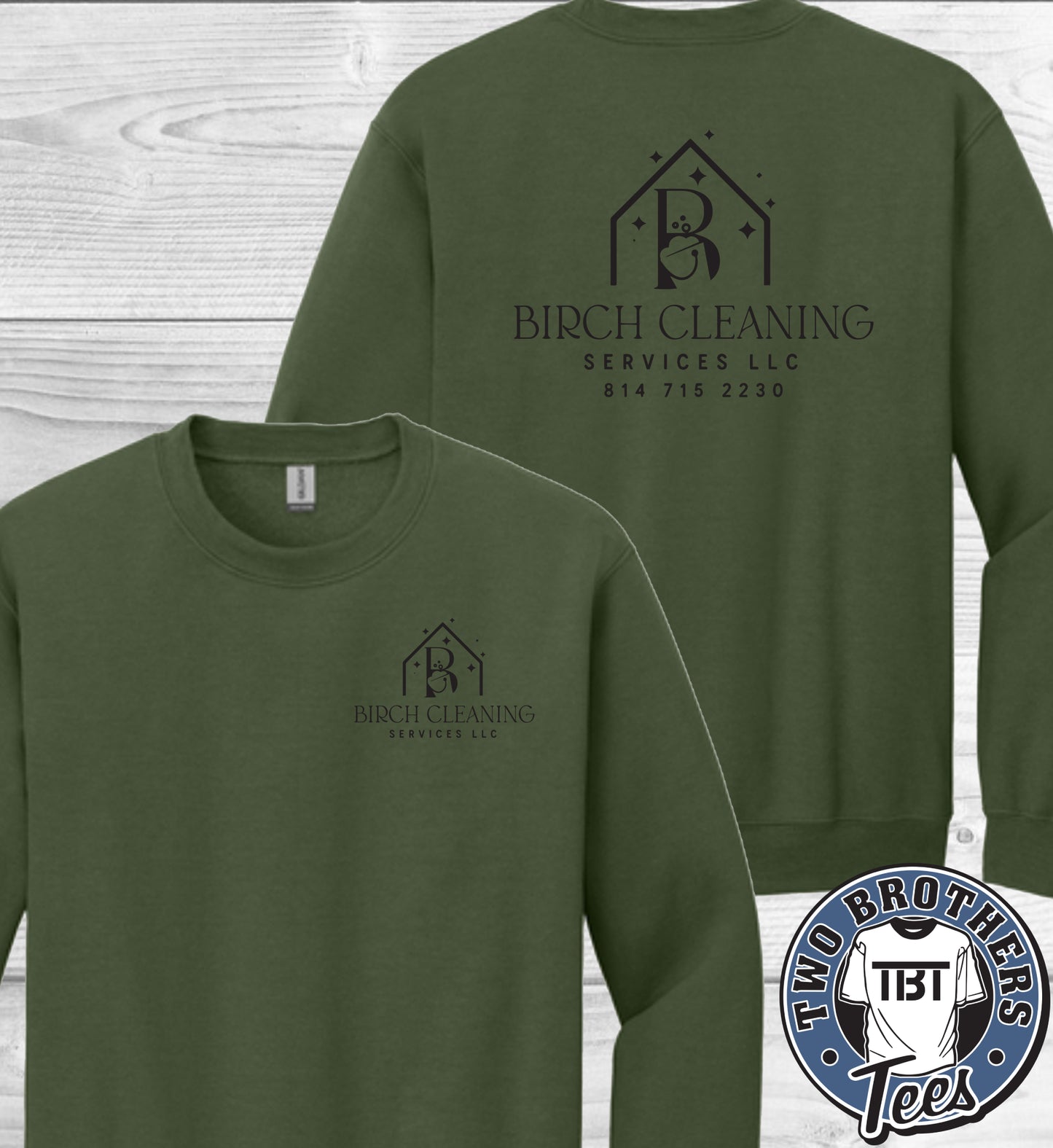 Birch Cleaning Services Crewneck Sweatshirt