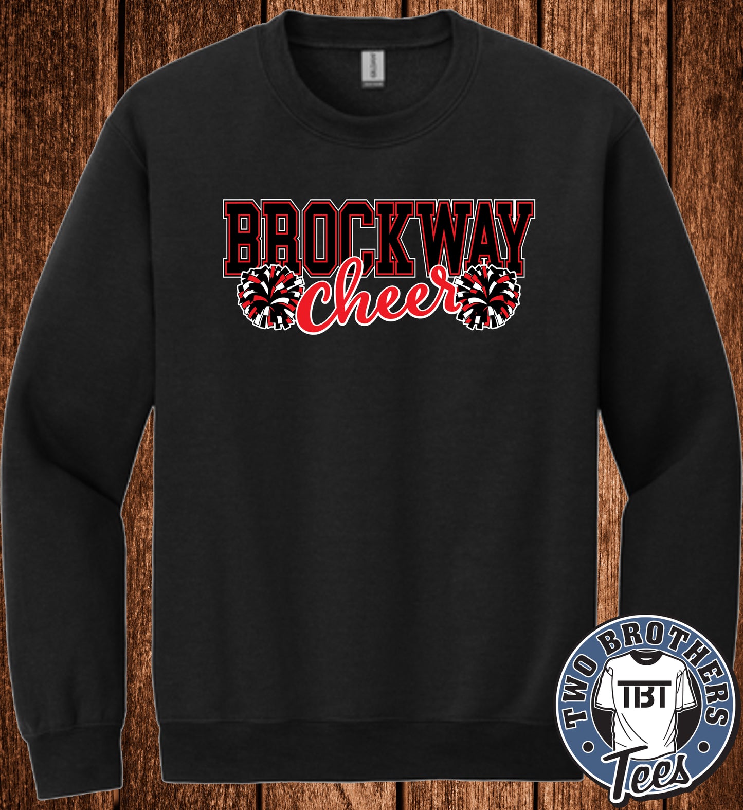 Brockway Cheer 2026 Crewneck Sweatshirt - Black