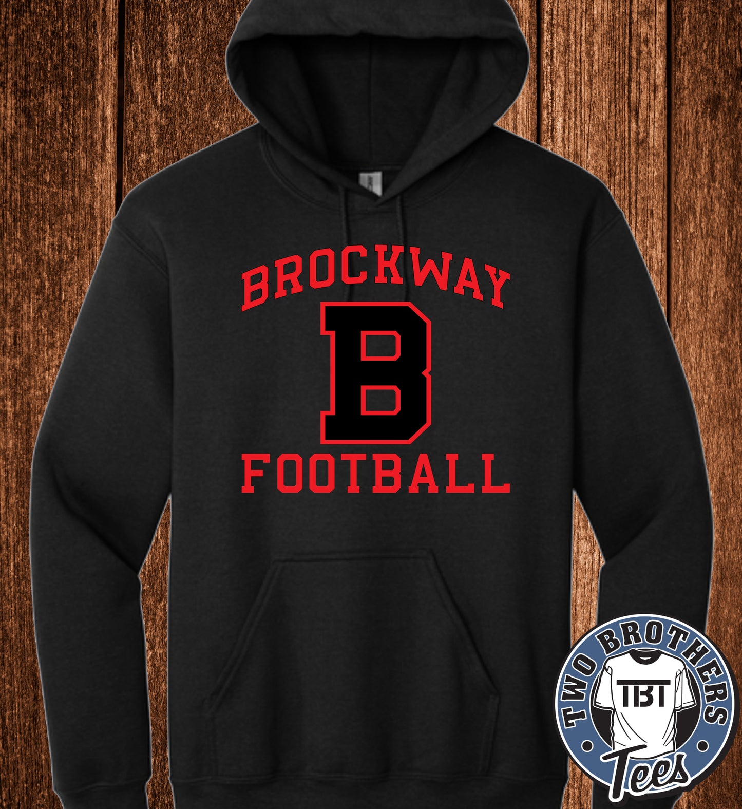 Brockway "B" Football 2026 Hoodie - Black