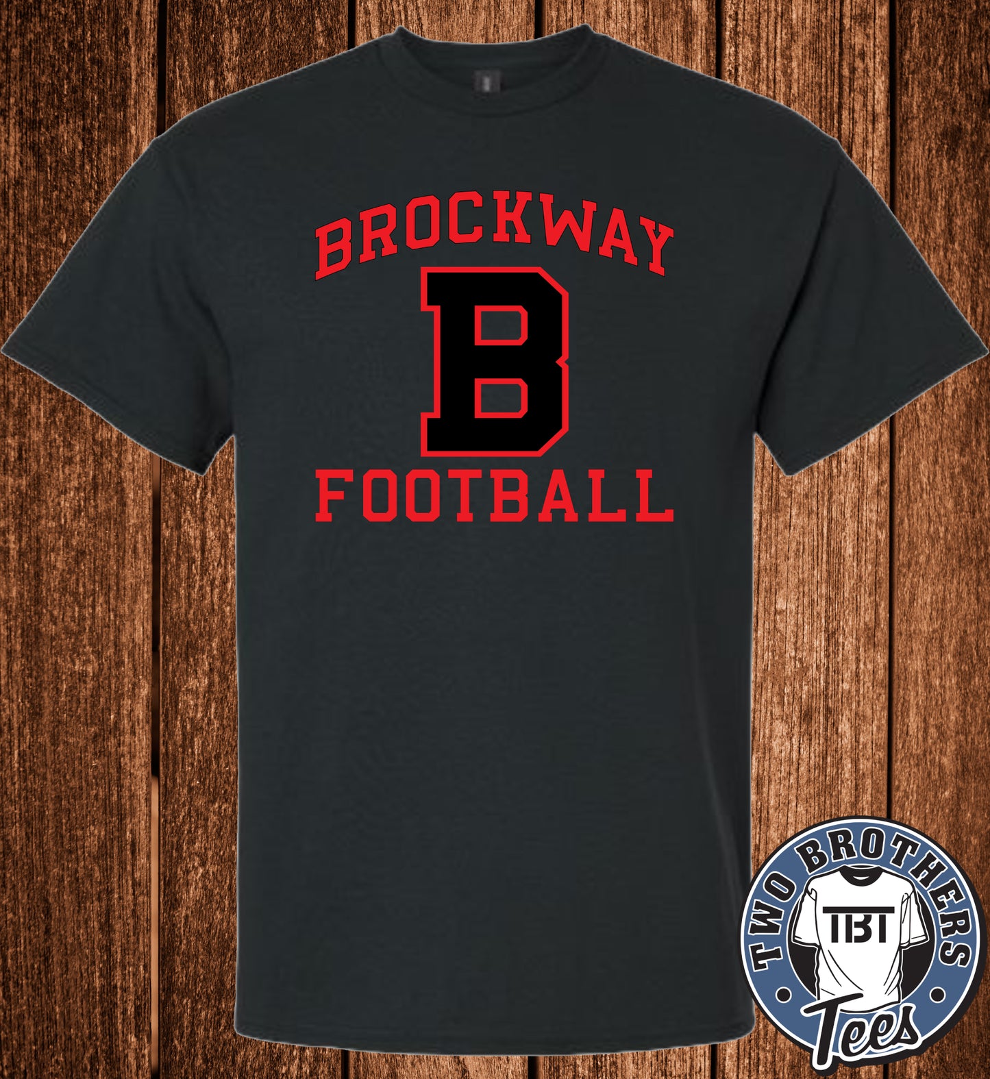 Brockway "B" Football 2026 T-Shirt - Black