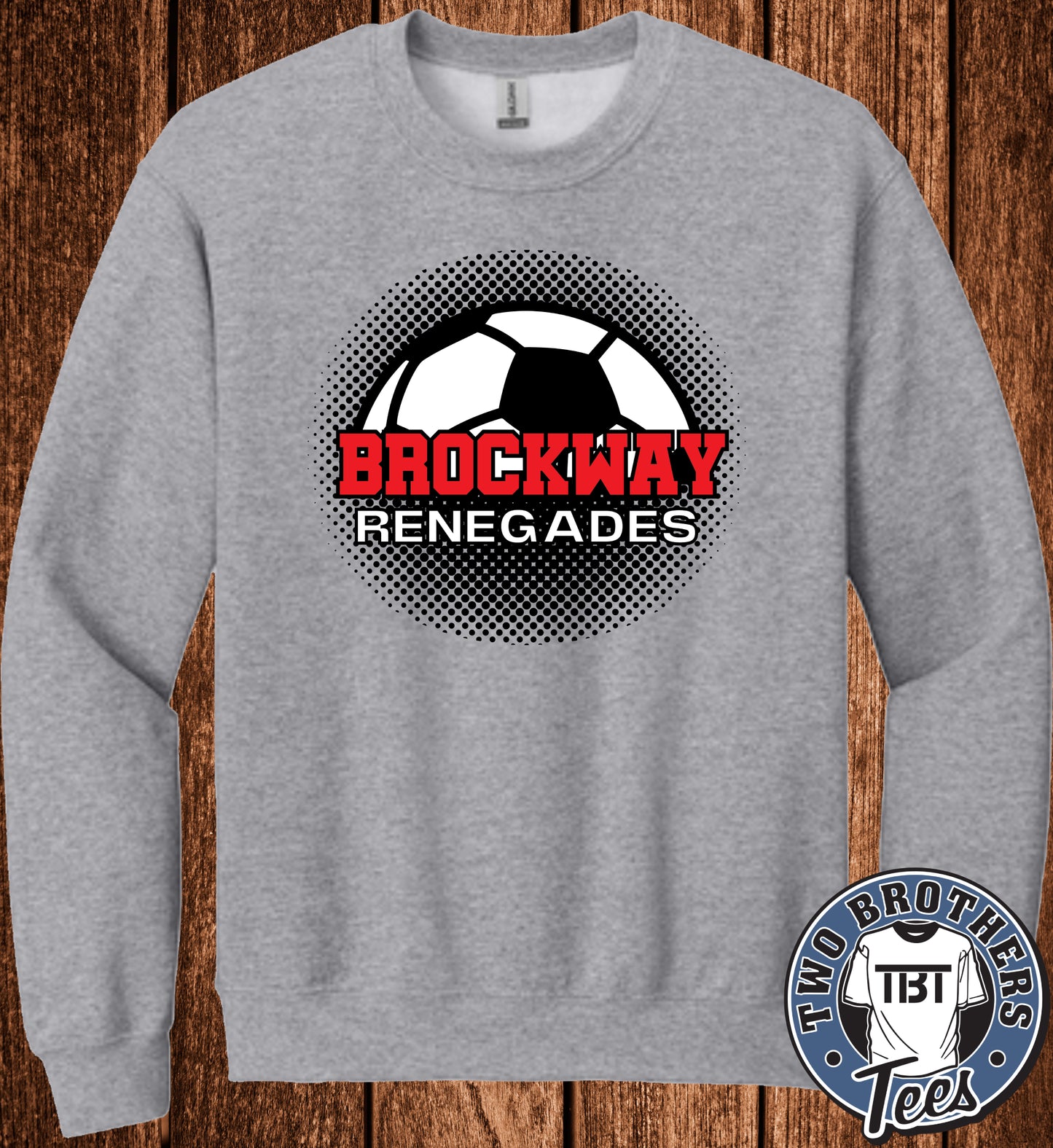 Brockway Renegades Soccer 2026 Crewneck Sweatshirt - Design 4