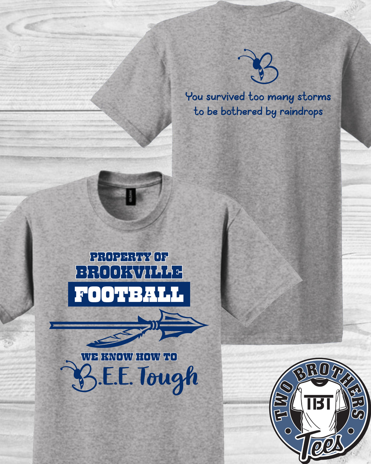 B.E.E. Tough Property of Brookville Football Softstyle T-Shirt
