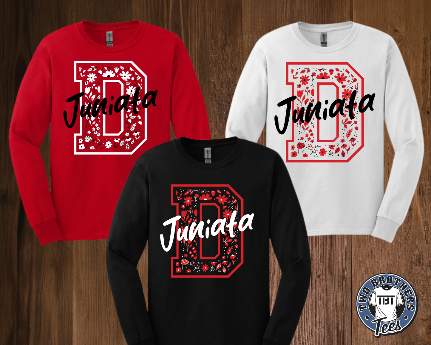 Juniata Elementary 2026 Long Sleeve T-shirt - Floral D Design