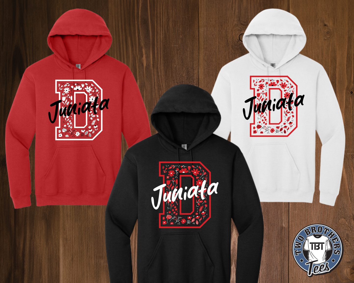 Juniata Elementary 2026 Hoodie - Floral D Design