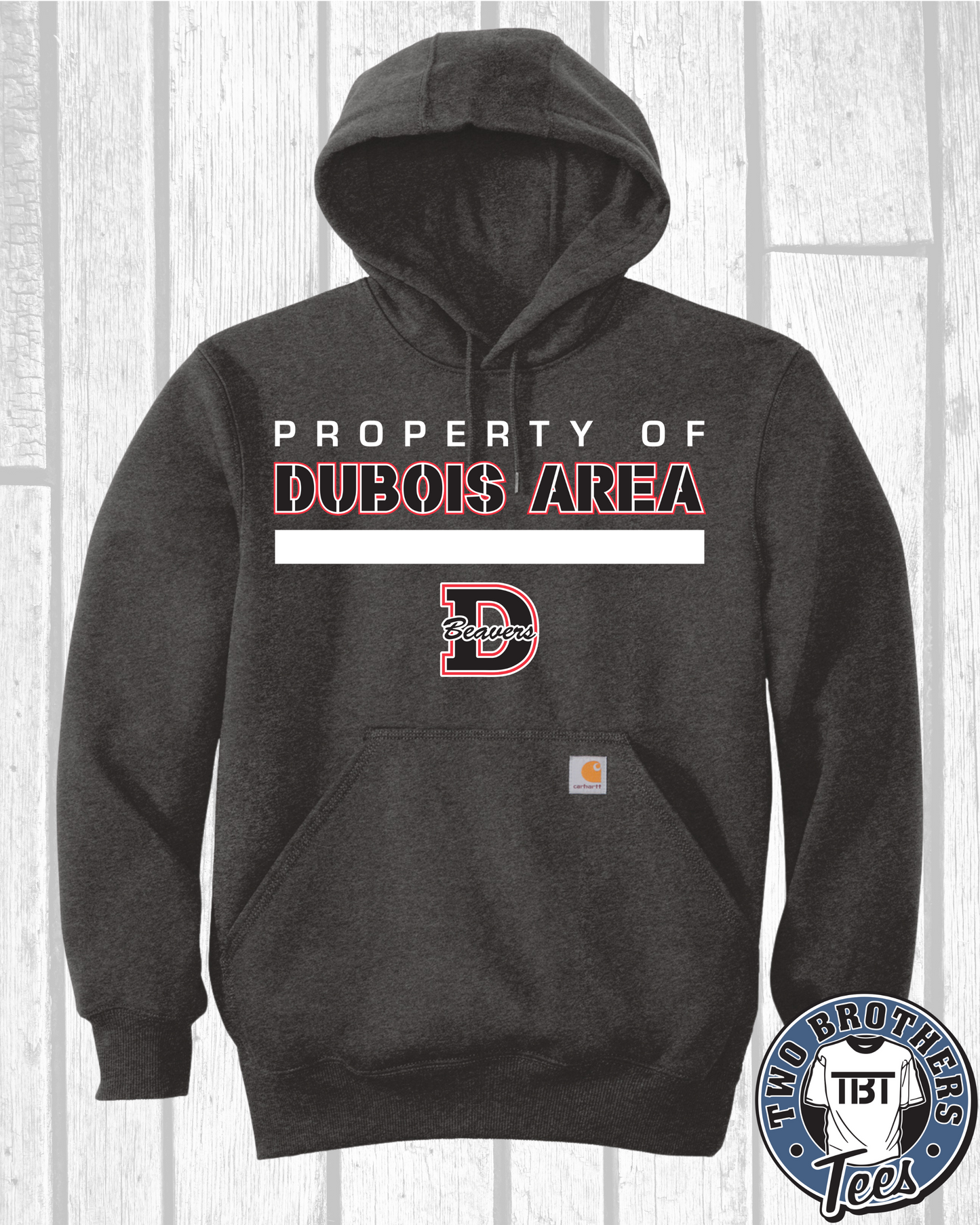 DuBois Football Carhartt Mid-Weight Hoodie Property of Design