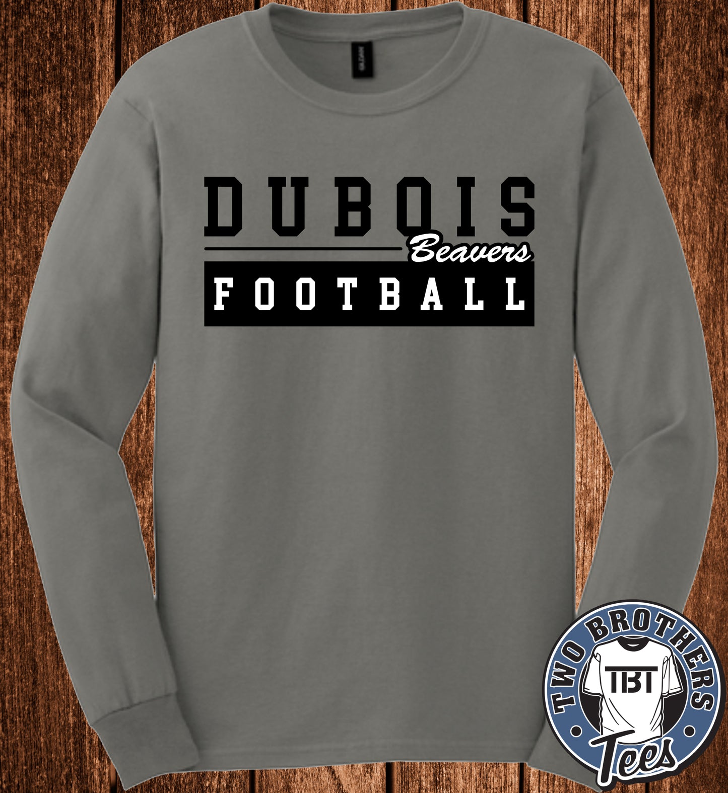 DuBois Beavers Football 2026 Long Sleeve T-Shirt - Design 1