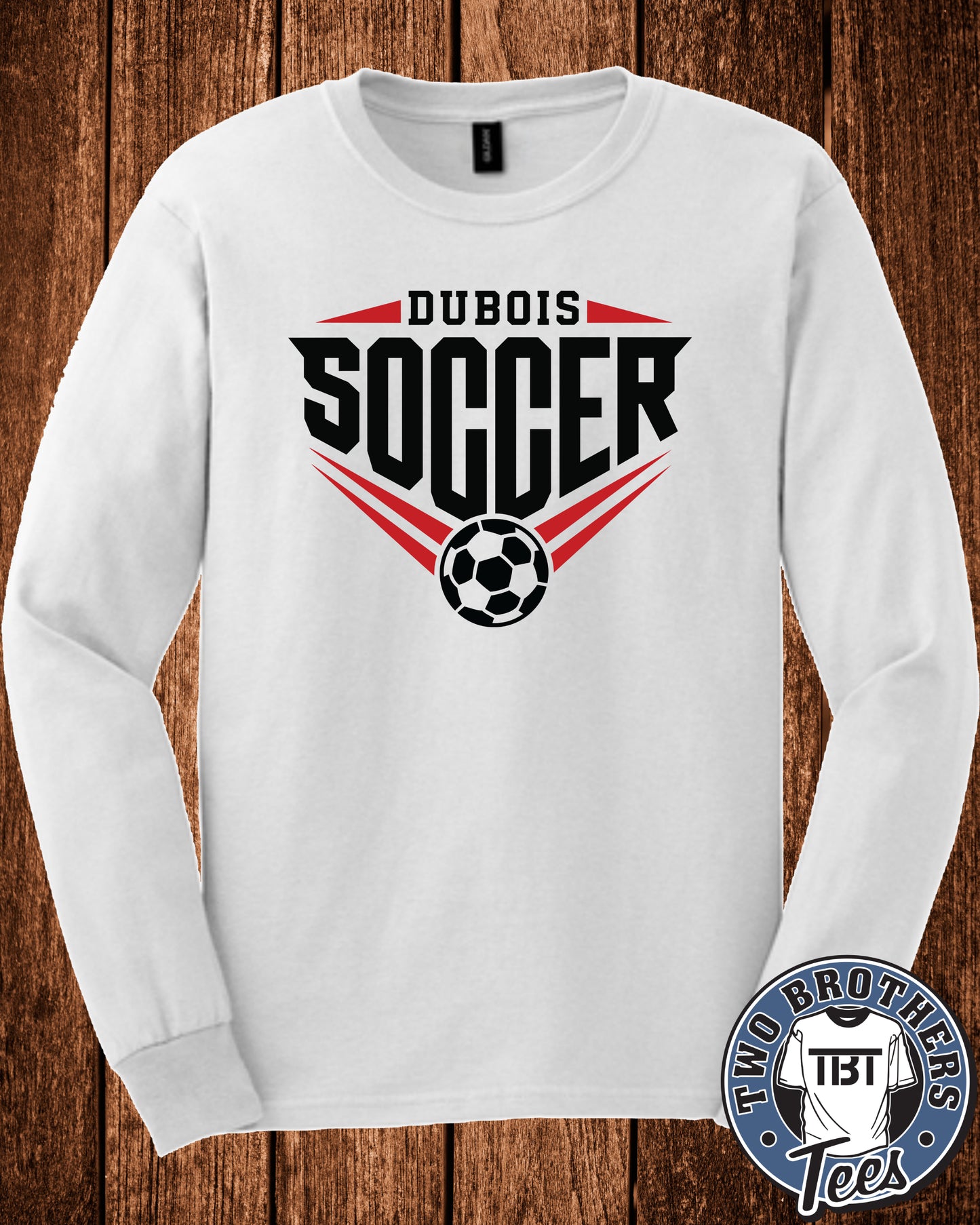 DuBois Soccer 2026 Softstyle Long Sleeve T-Shirt - Design 1