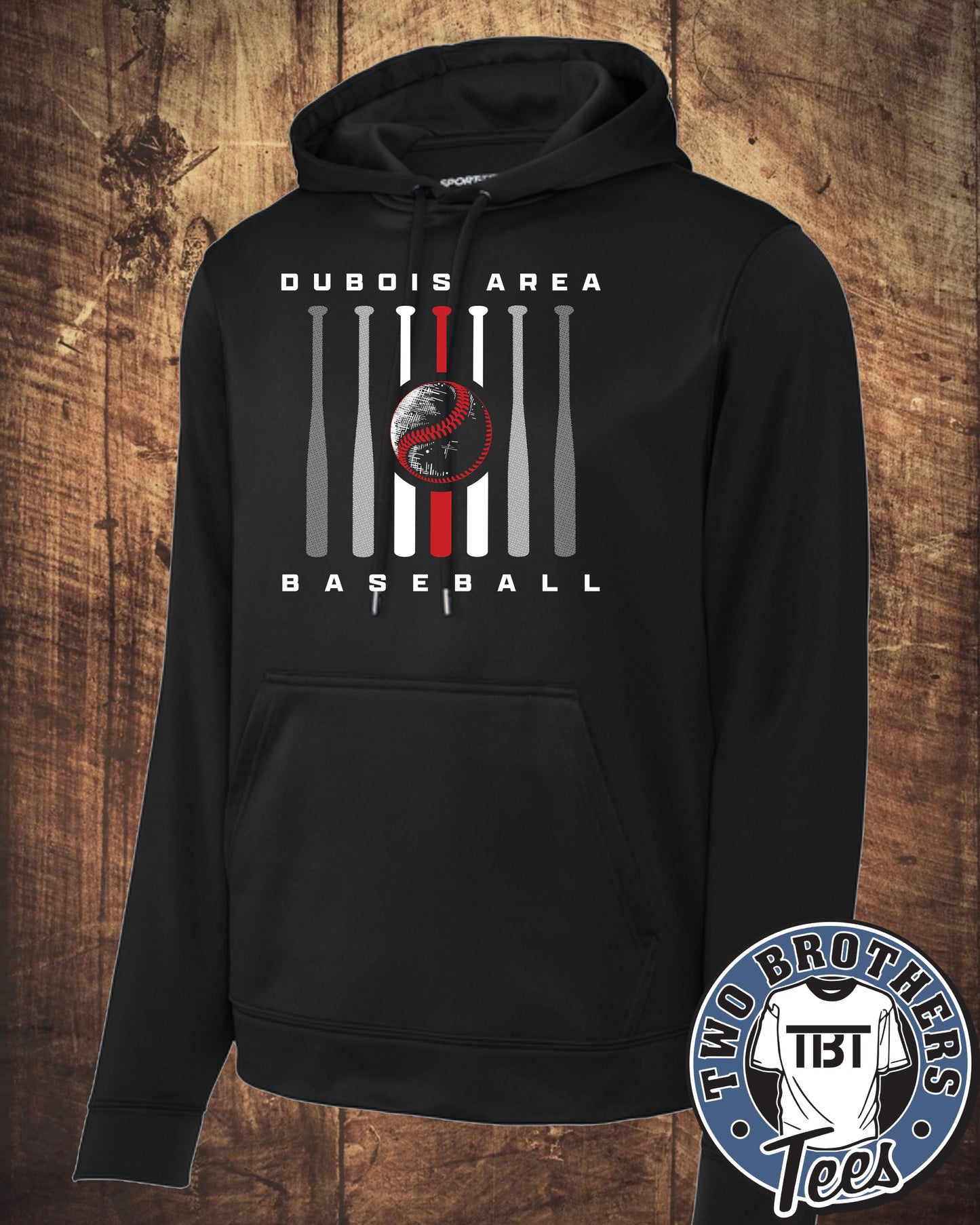 DuBois Area Baseball Sport-Tek Hoodie - Design 4