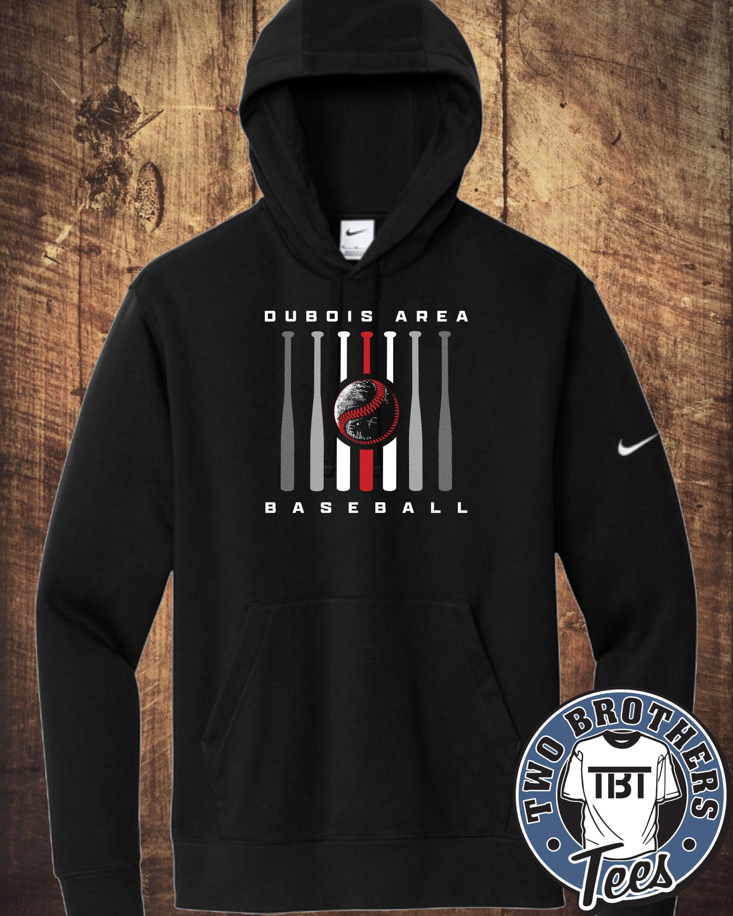 DuBois Area Baseball Nike Hoodie - Design 4