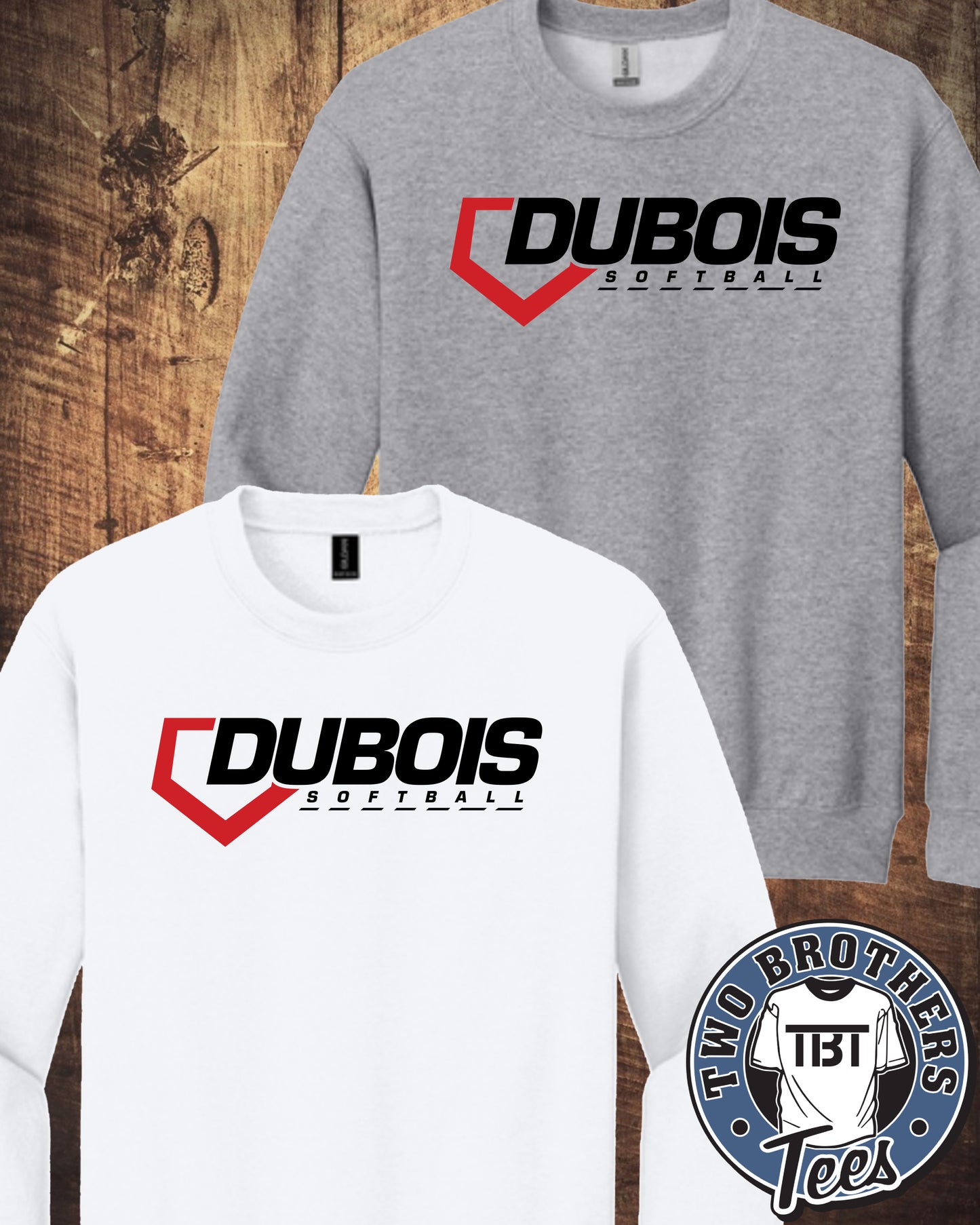 DuBois Softball Crewneck Sweatshirt - Design 2