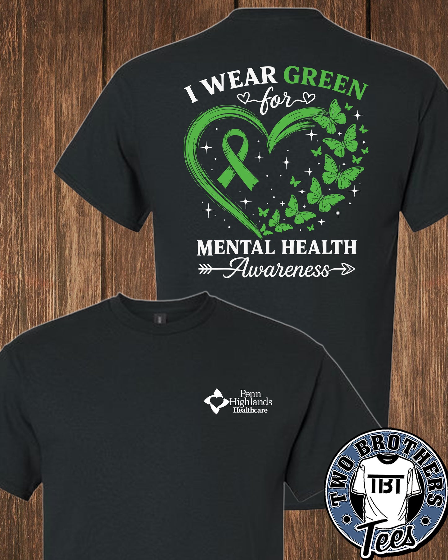 PHH Behavioral Health T-Shirt - Green Awareness Design