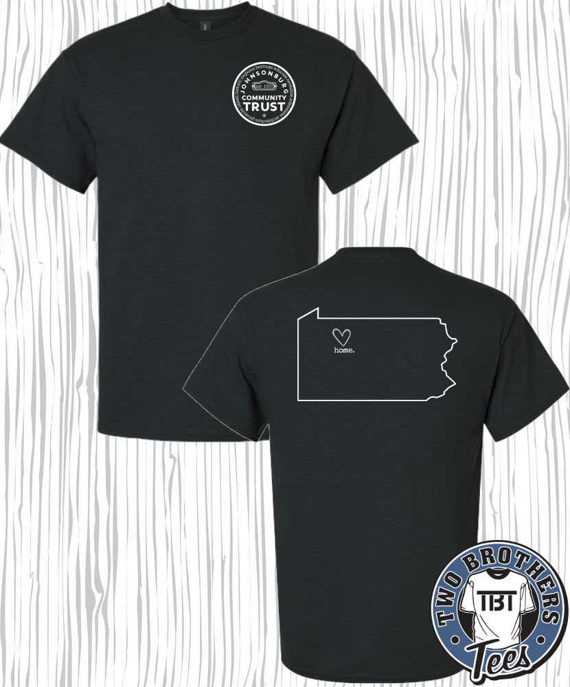 Johnsonburg PA State with Heart T-Shirt