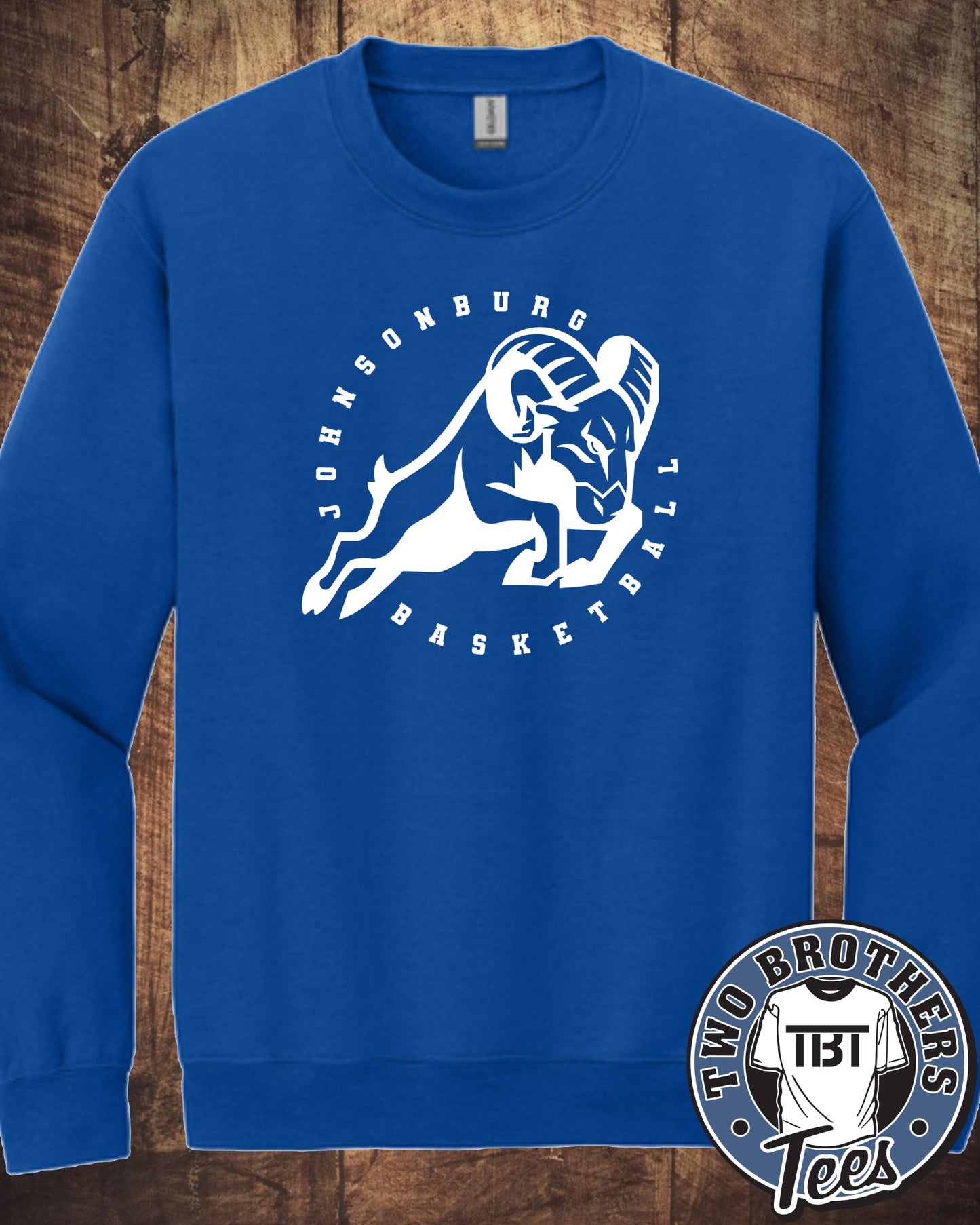 Johnsonburg Basketball Crewneck Sweatshirt - Design 2
