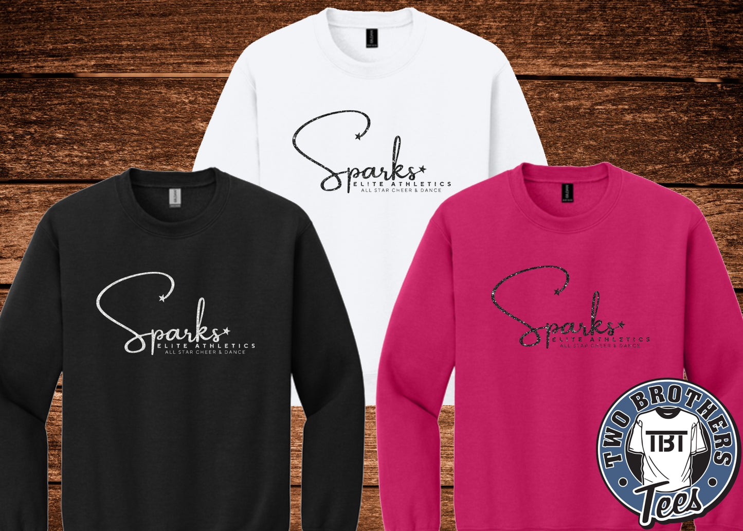 Sparks Elite Crewneck Sweatshirt - Design 3 - With Glitter
