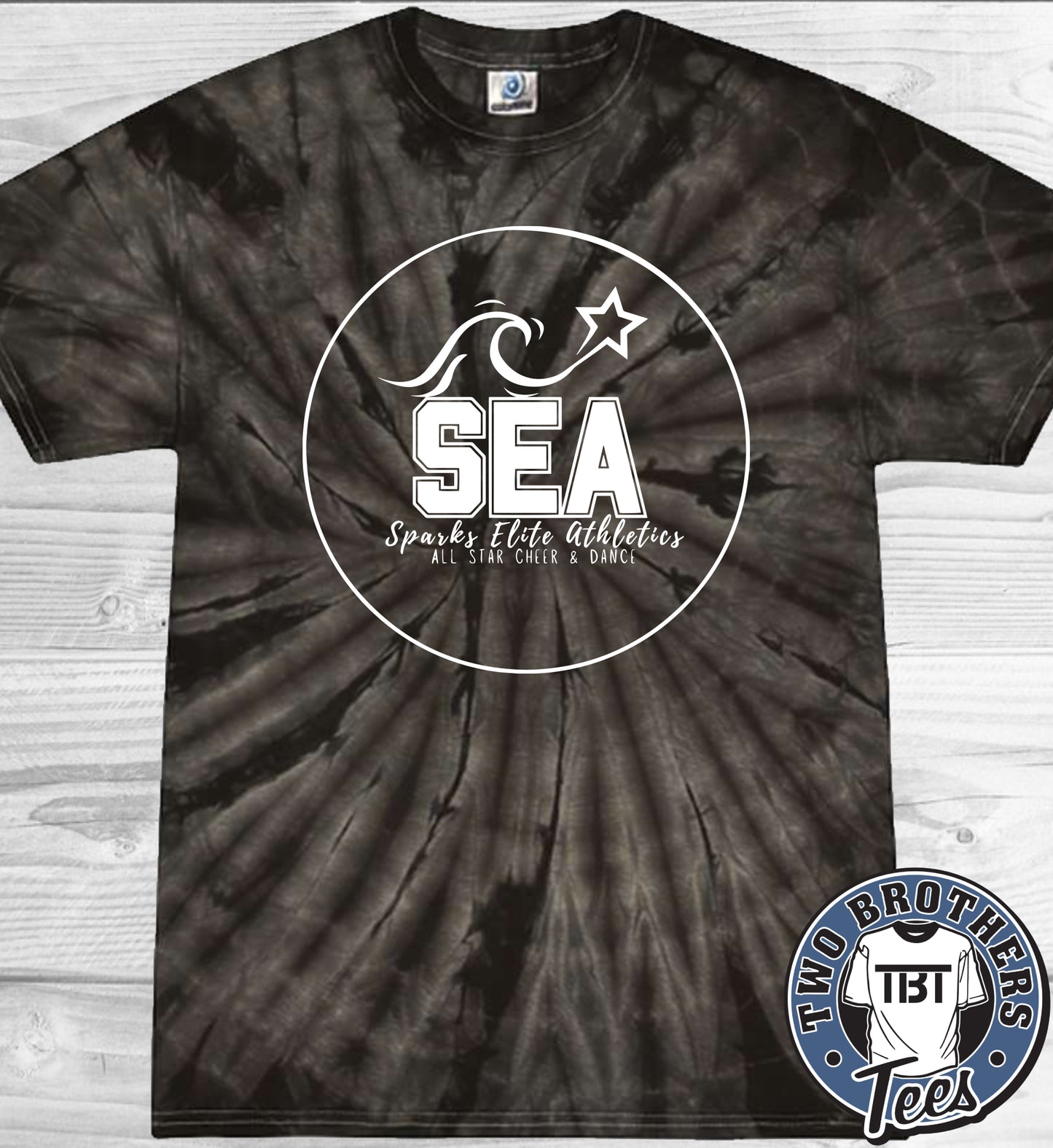 Sparks Elite Tie-Dye T-Shirt - Design 1 - No Glitter