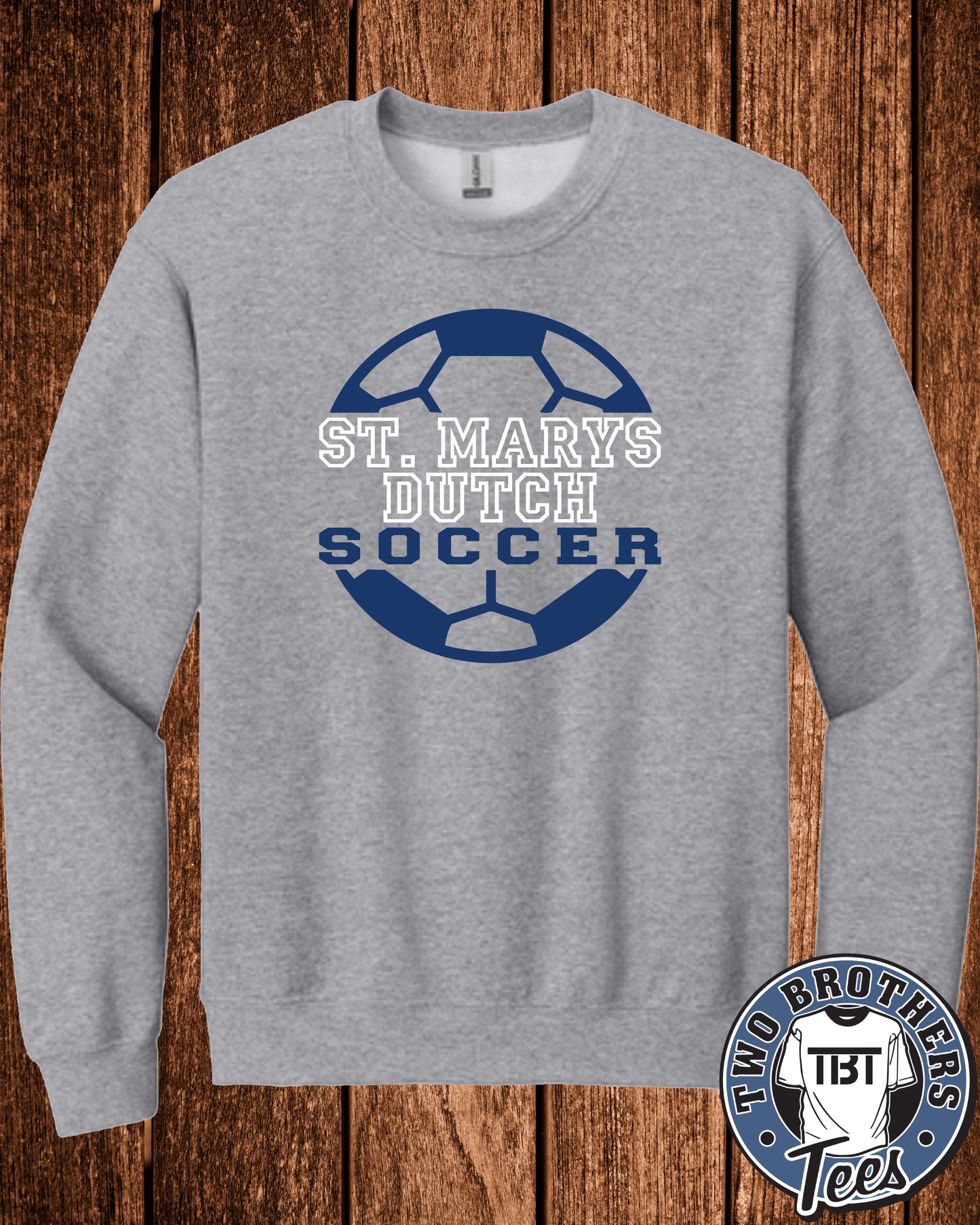 St. Marys Soccer 2026 Softstyle Crewneck Sweatshirt - Design 2