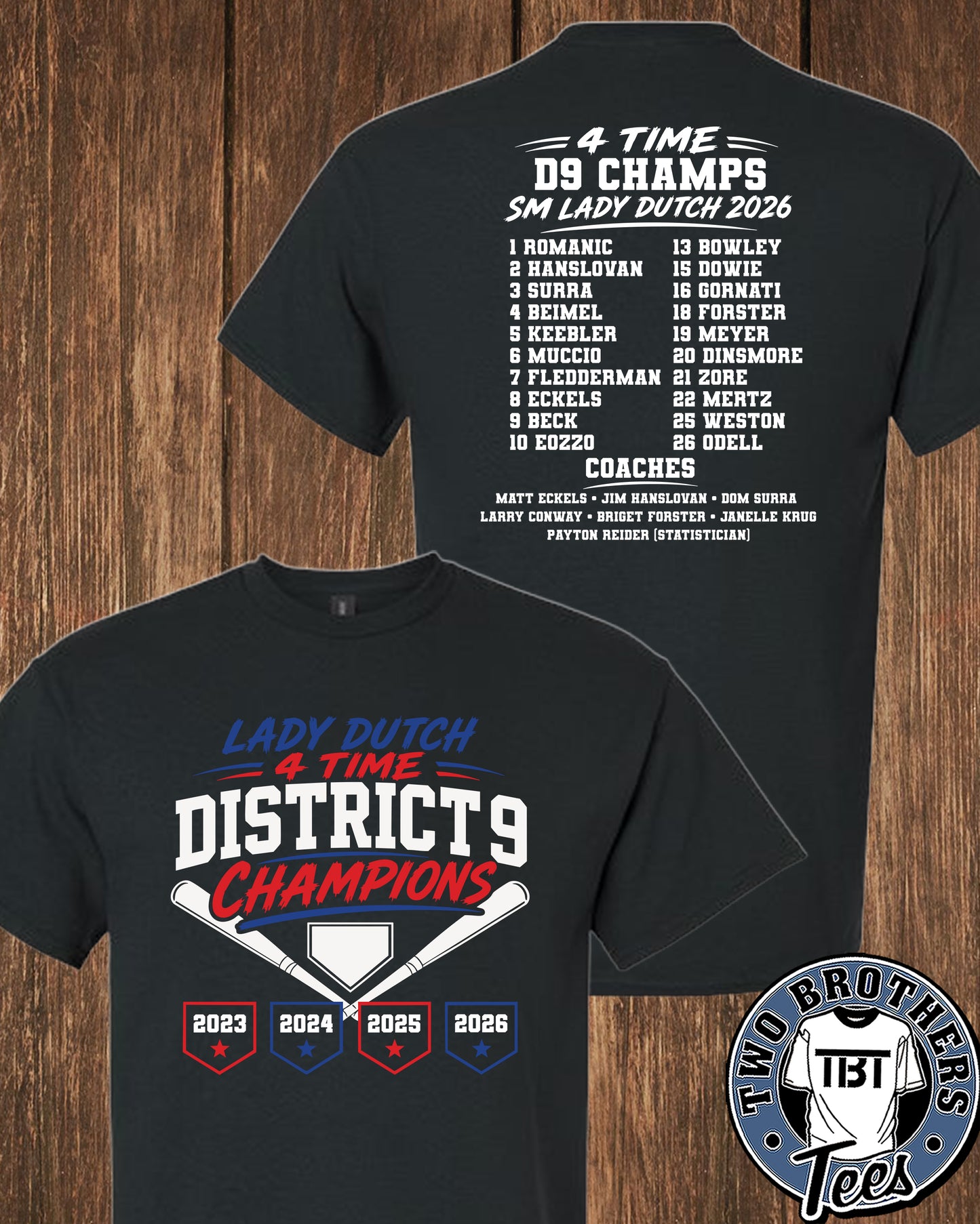 Saint Marys Softball D9 Champions T-Shirt