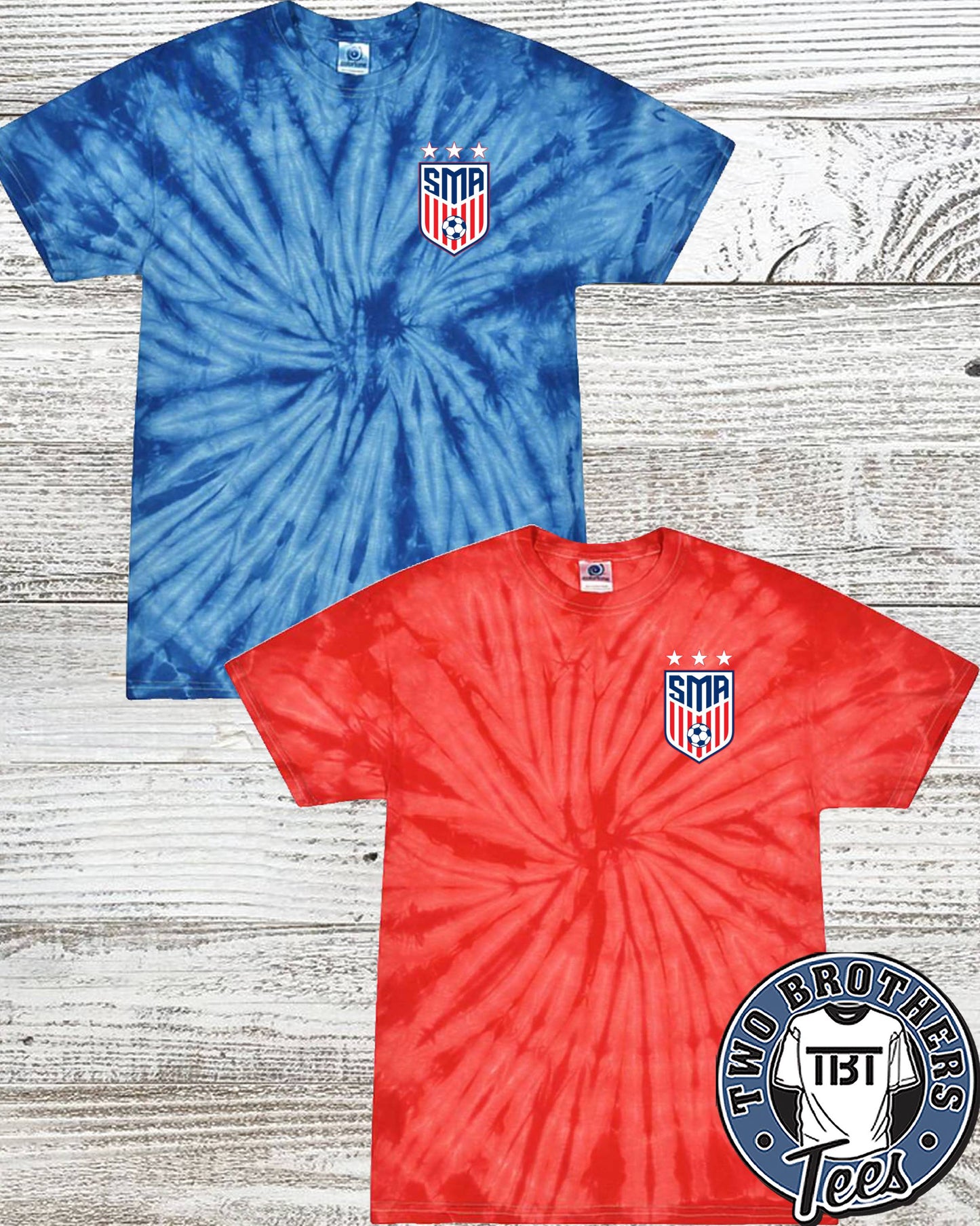 SMA Crest Soccer Tie-Dye T-shirt