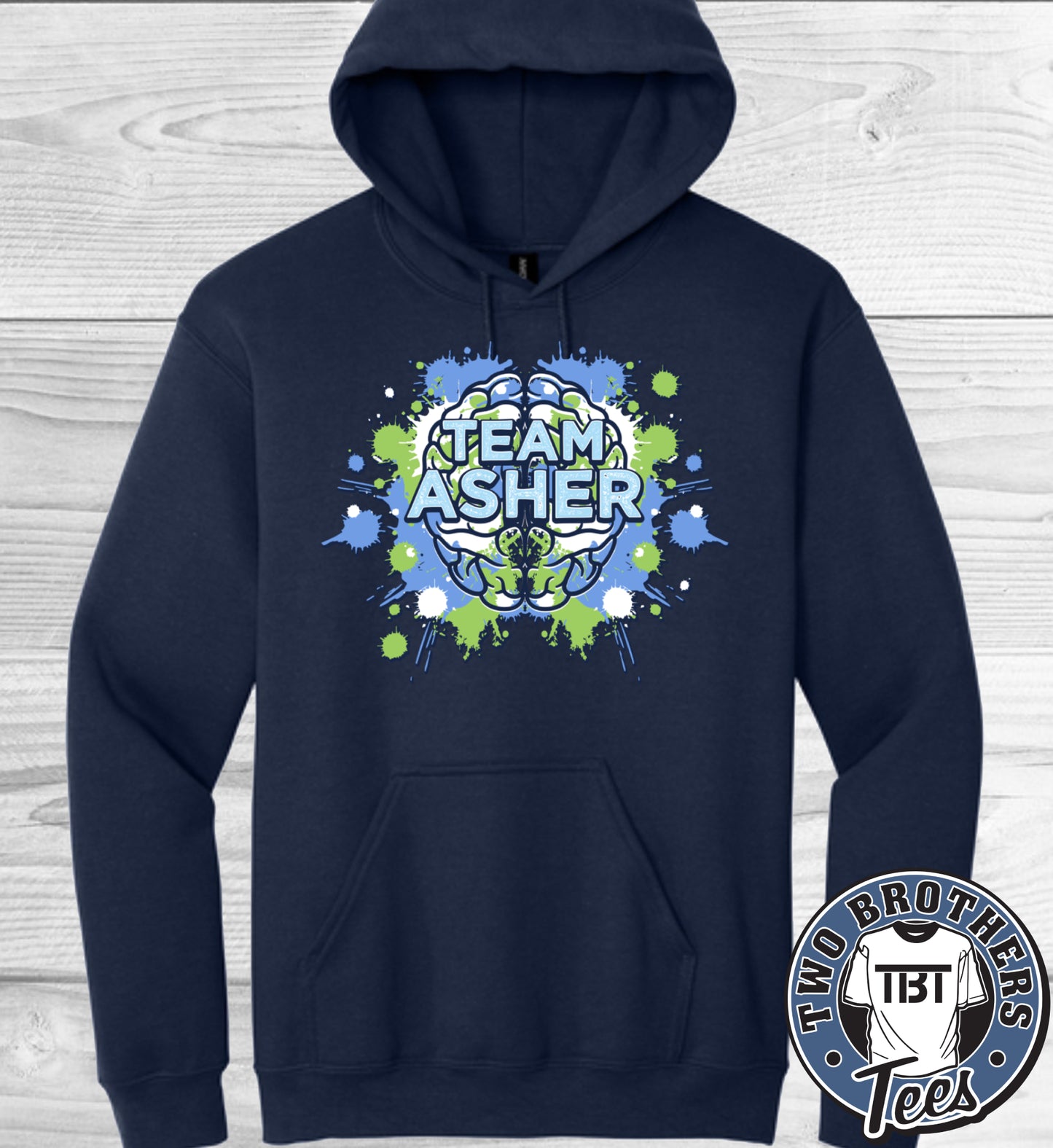Team Asher Hoodie - Paint Design