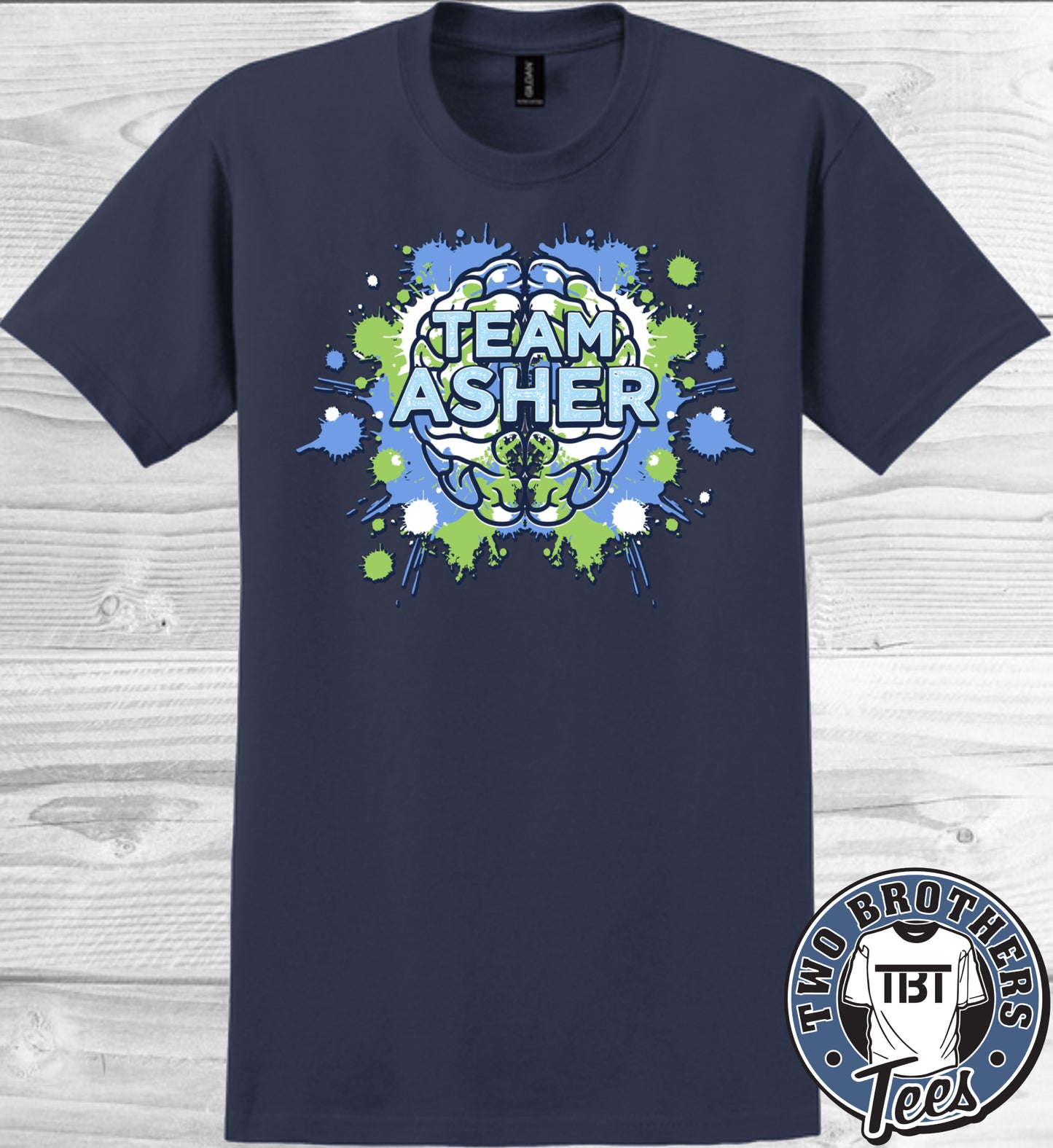 Team Asher T-Shirt - Paint Design