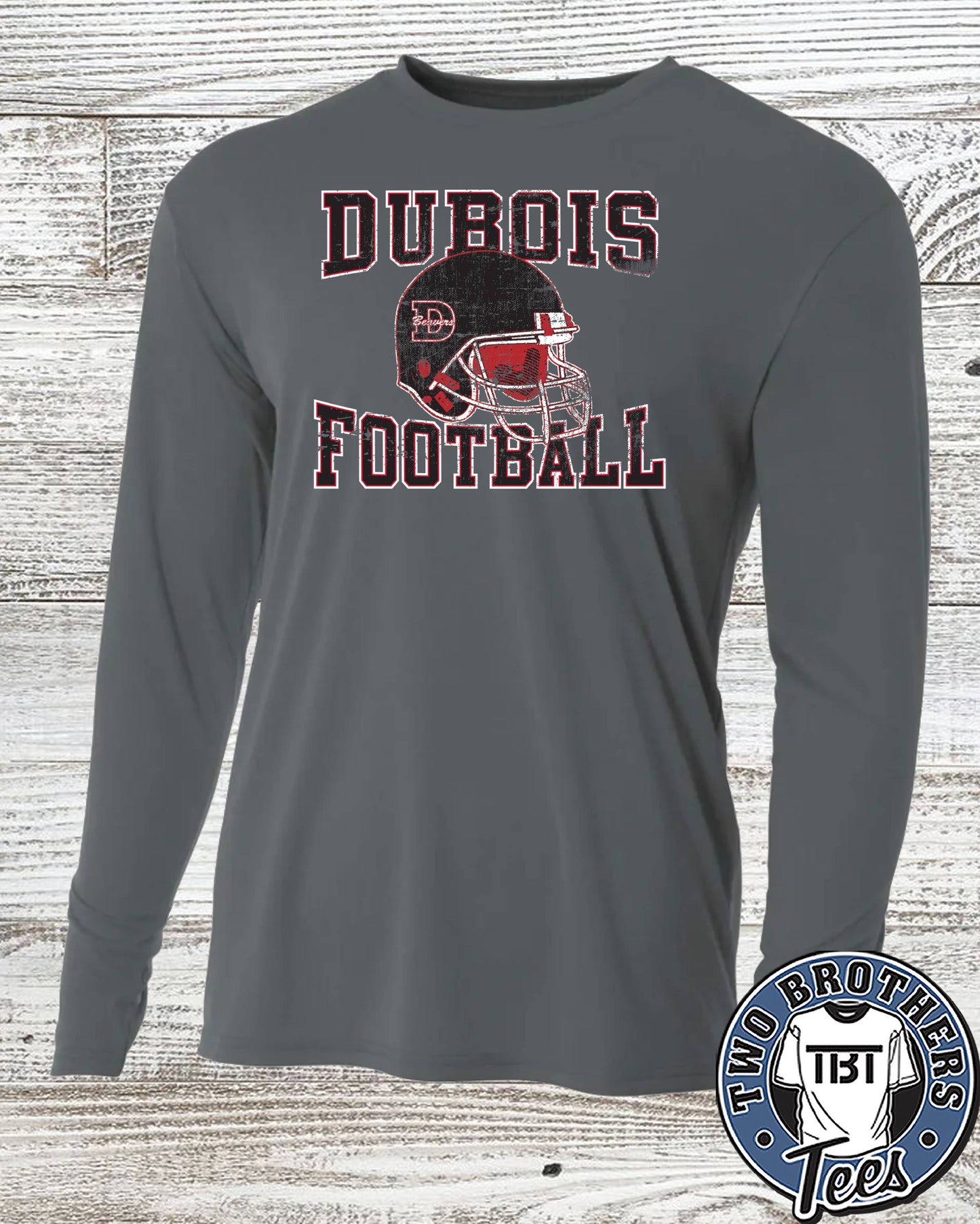DuBois Football Helmet Performance Long Sleeve T-Shirt