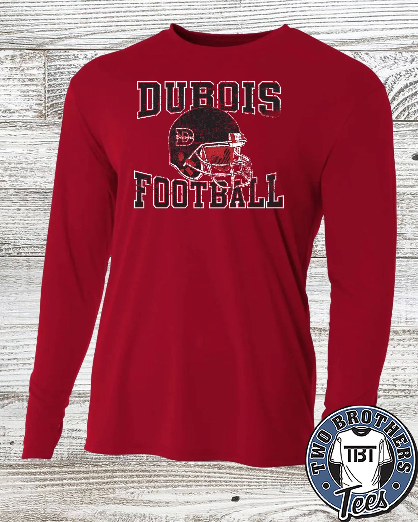 DuBois Football Helmet Performance Long Sleeve T-Shirt