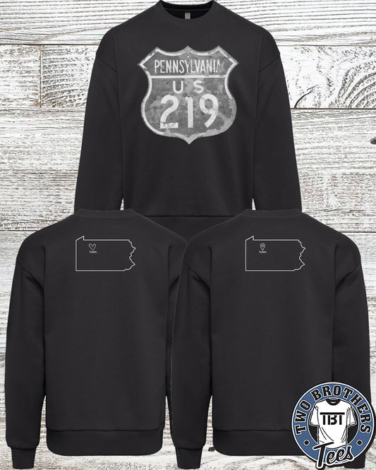 Johnsonburg Route 219 Crewneck