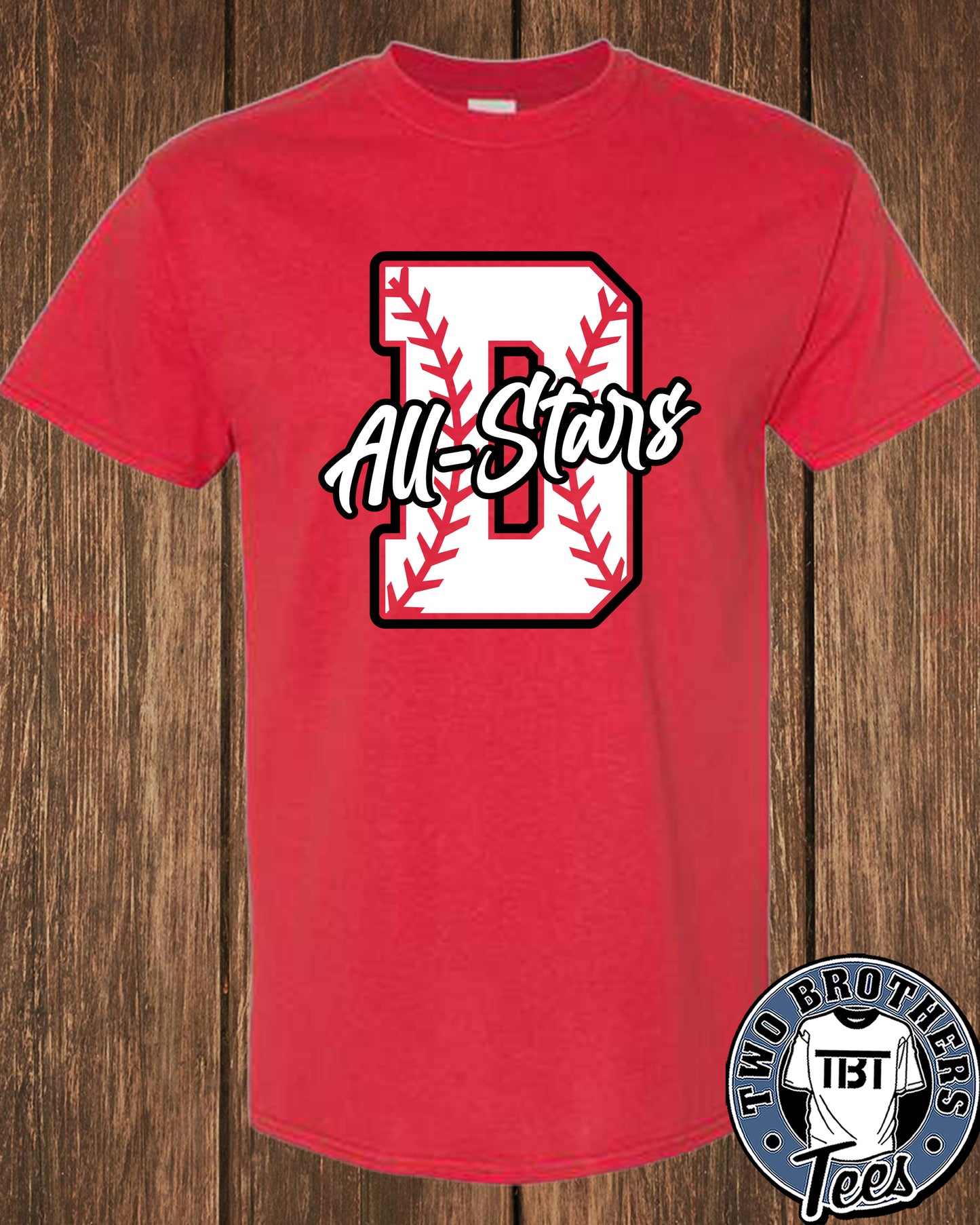 DuBois All Stars "D" Baseball T-Shirt - No Glitter