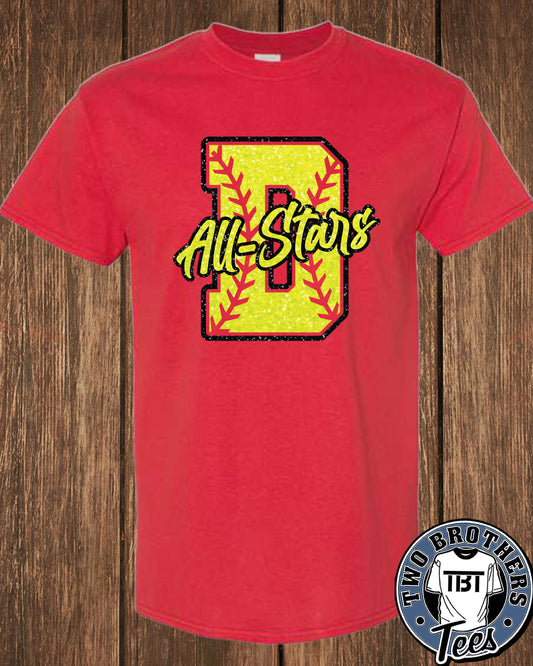 DuBois All Stars "D" T-Shirt - With Glitter