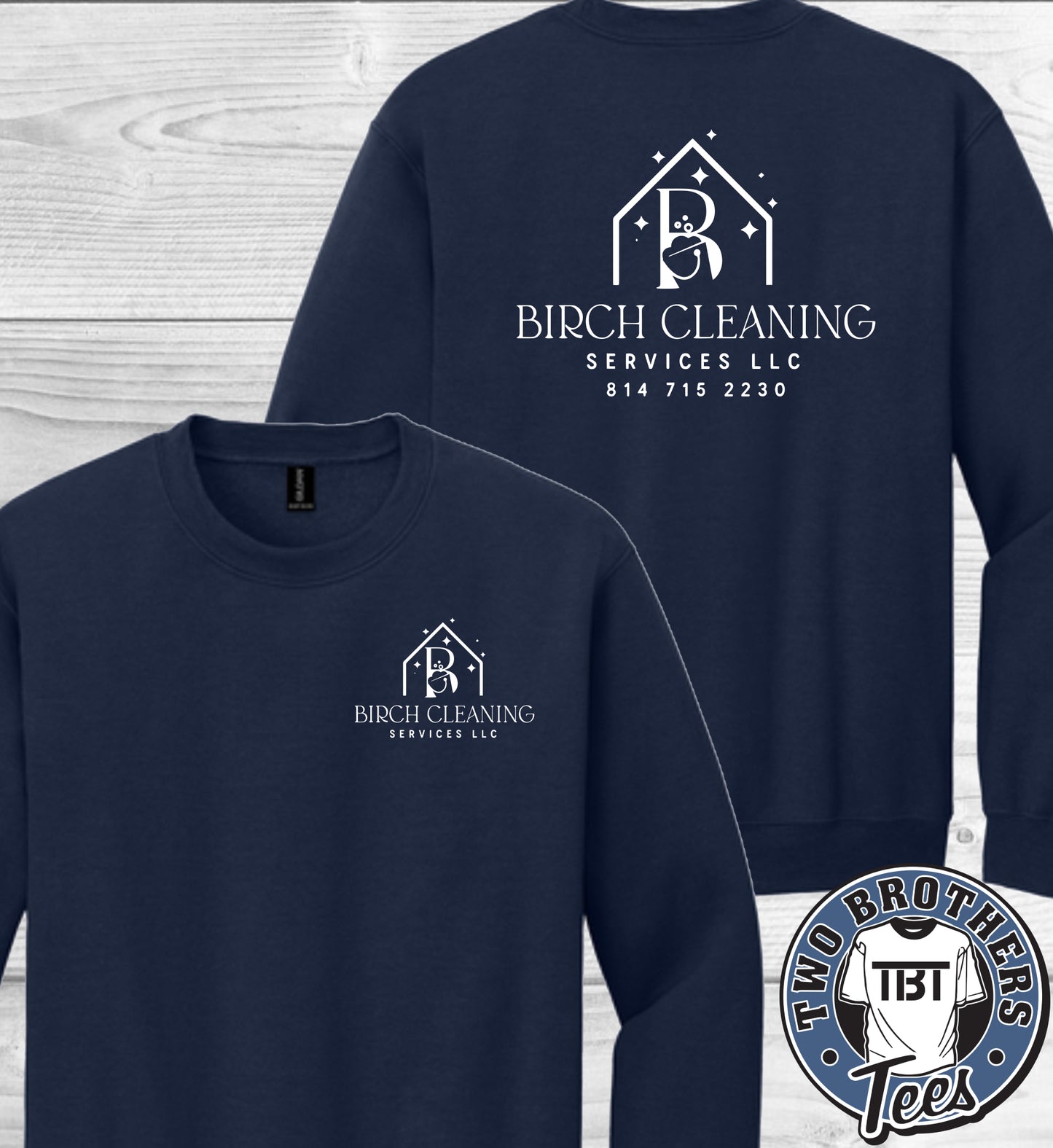Birch Cleaning Services Crewneck Sweatshirt
