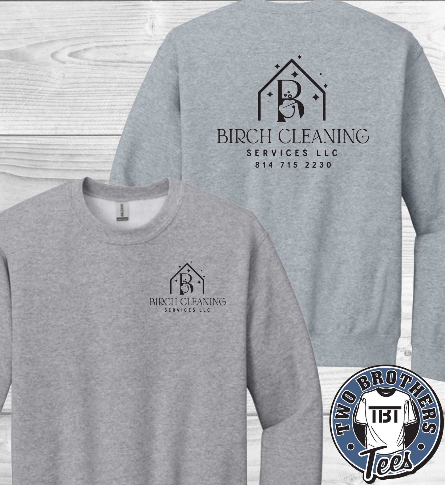 Birch Cleaning Services Crewneck Sweatshirt