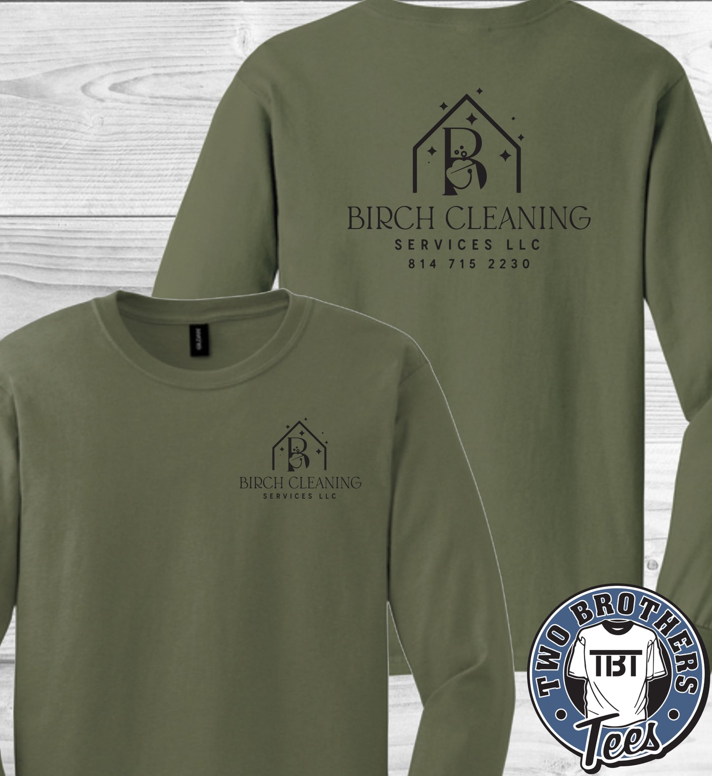 Birch Cleaning Services Long Sleeve T-Shirt