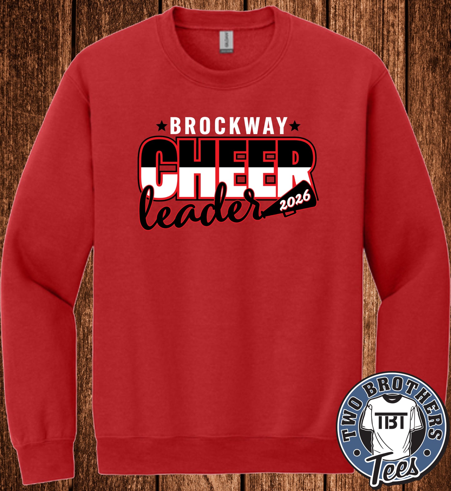 Brockway Cheer 2026 Crewneck Sweatshirt - Red