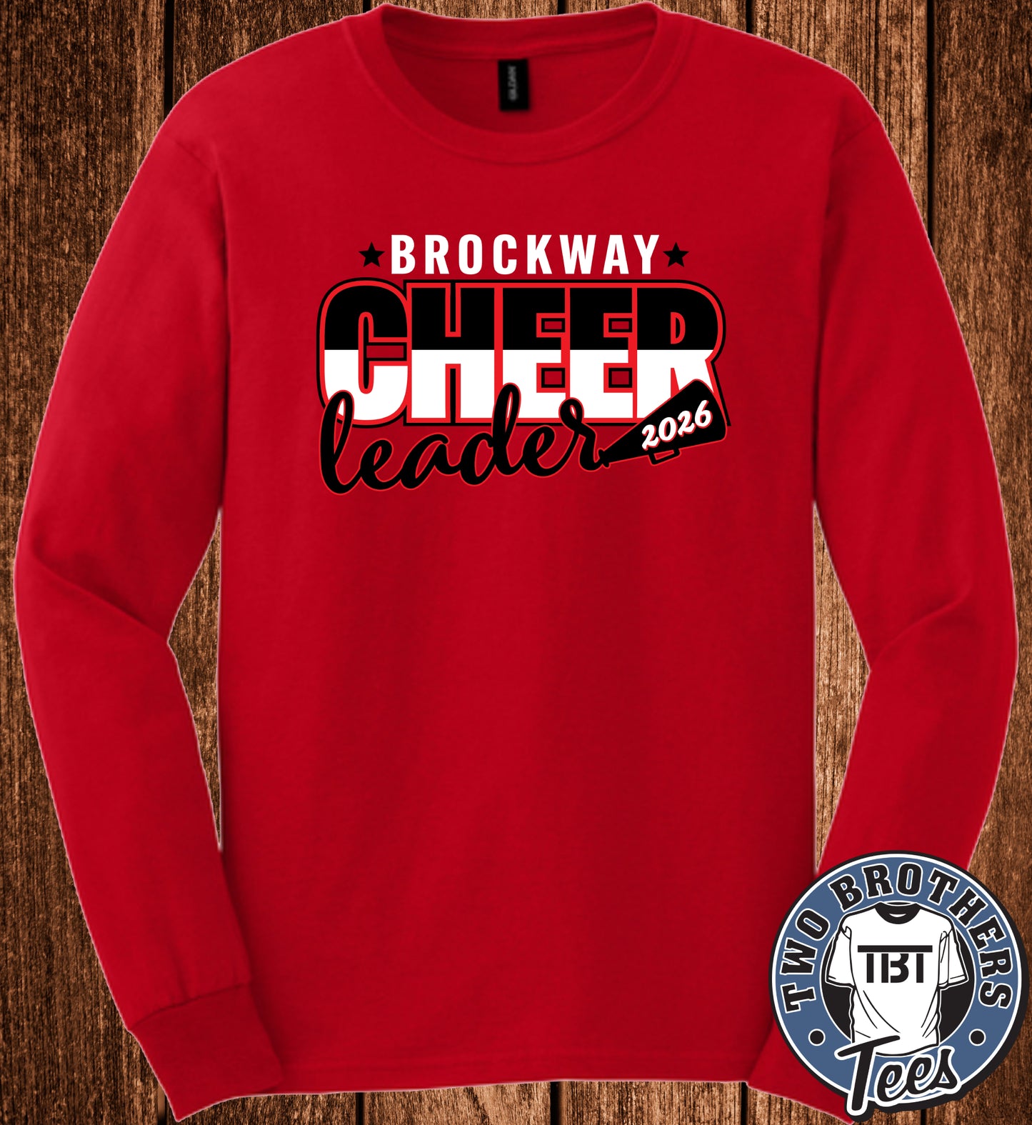 Brockway Cheer 2026 Long Sleeve T-Shirt - Red