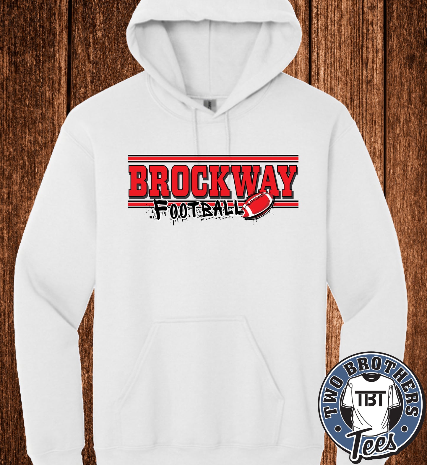 Brockway Football 2026 Hoodie - White