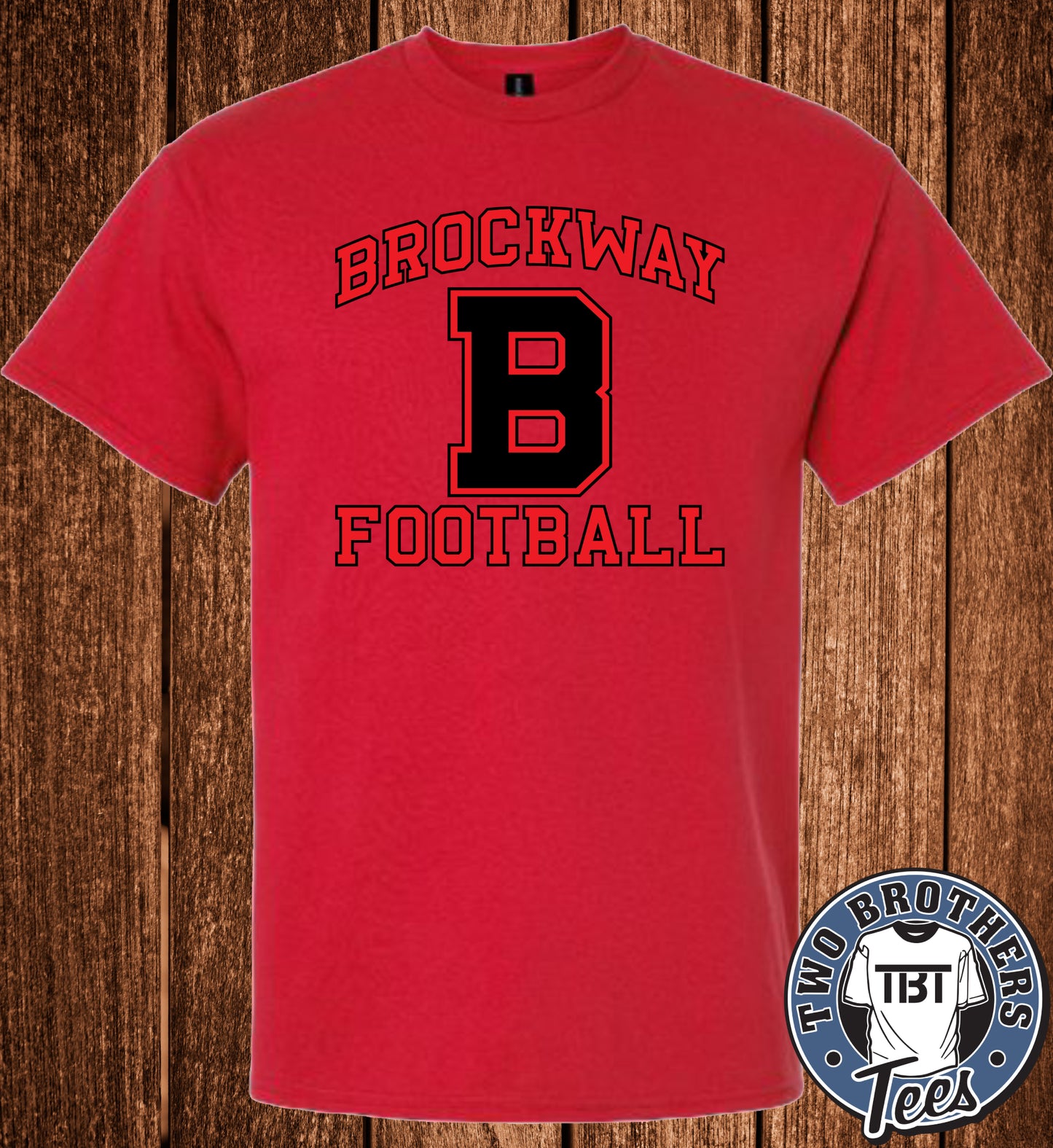 Brockway "B" Football 2026 Softstyle T-Shirt - Red