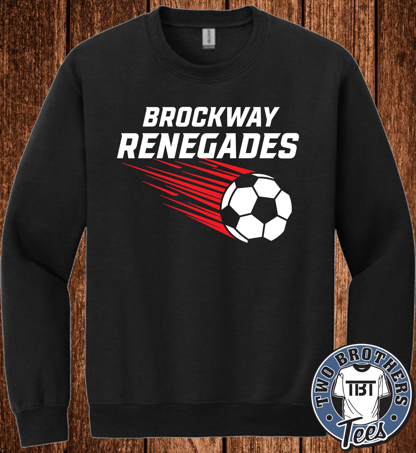 Brockway Renegades Soccer 2026 Crewneck Sweatshirt - Design 2