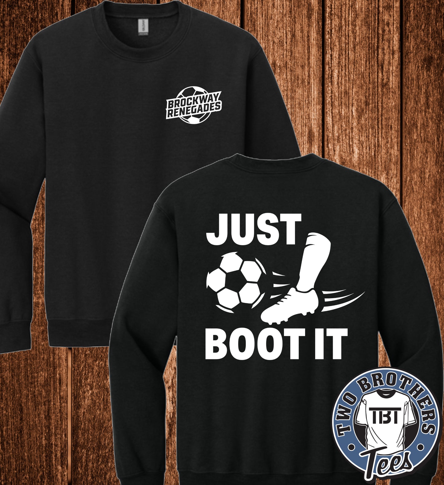 Brockway Renegades Soccer 2026 Crewneck Sweatshirt - Design 3