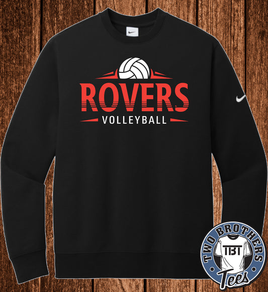 Brockway Rovers Volleyball 2026 Nike Crewneck Sweatshirt - Design 1