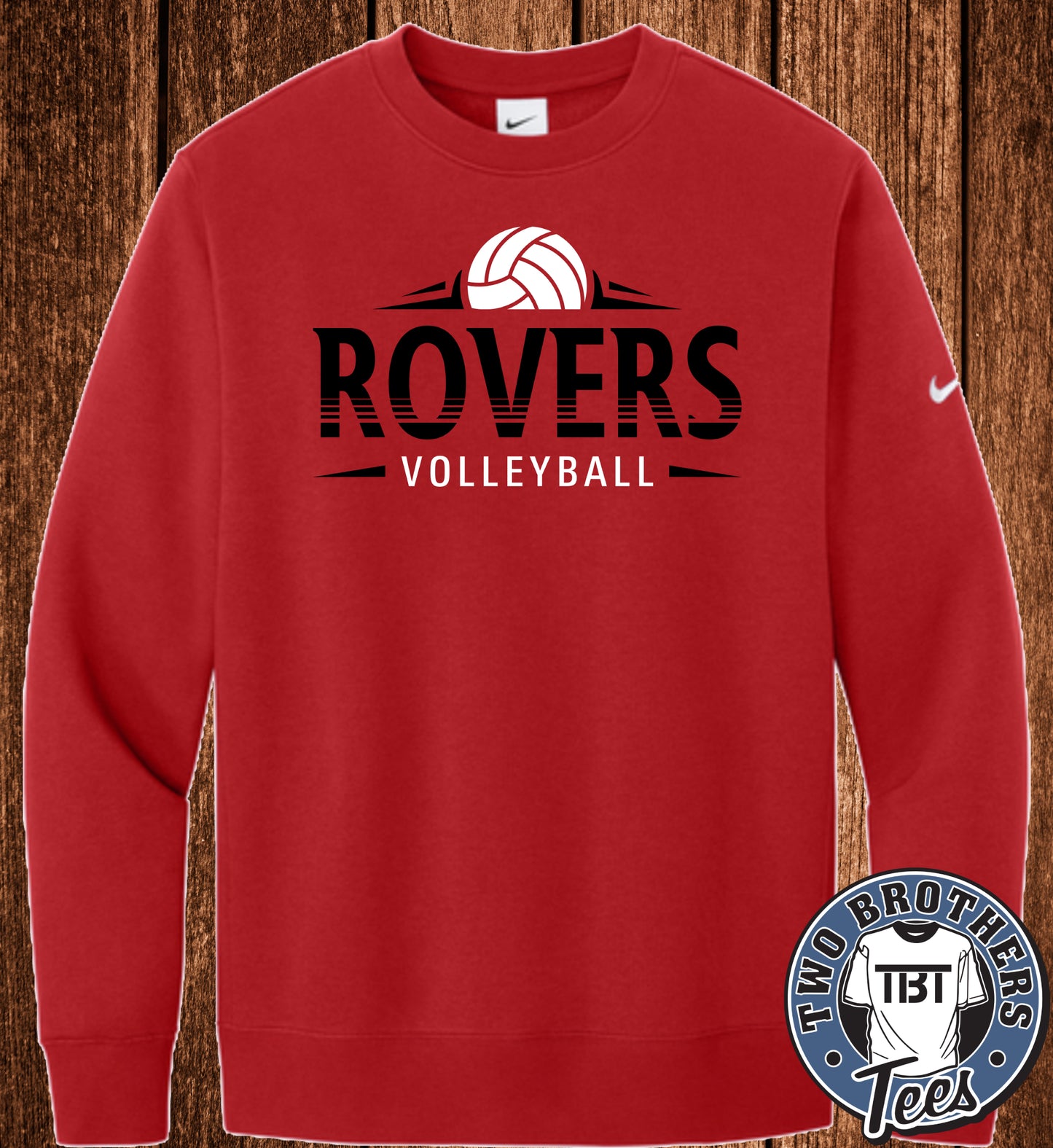 Brockway Rovers Volleyball 2026 Nike Crewneck Sweatshirt - Design 1