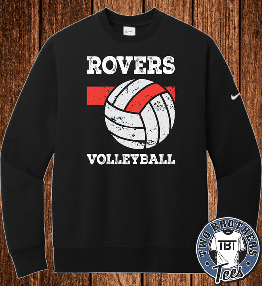Brockway Rovers Volleyball 2026 Nike Crewneck Sweatshirt - Design 2