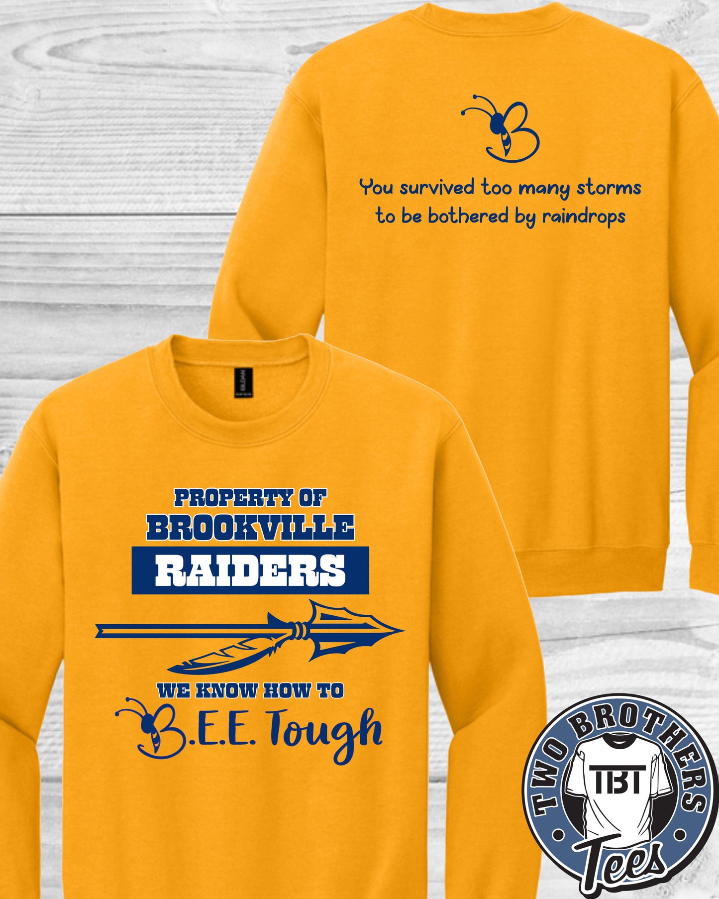 B.E.E. Tough Property of Brookville Raiders Crewneck Sweatshirt