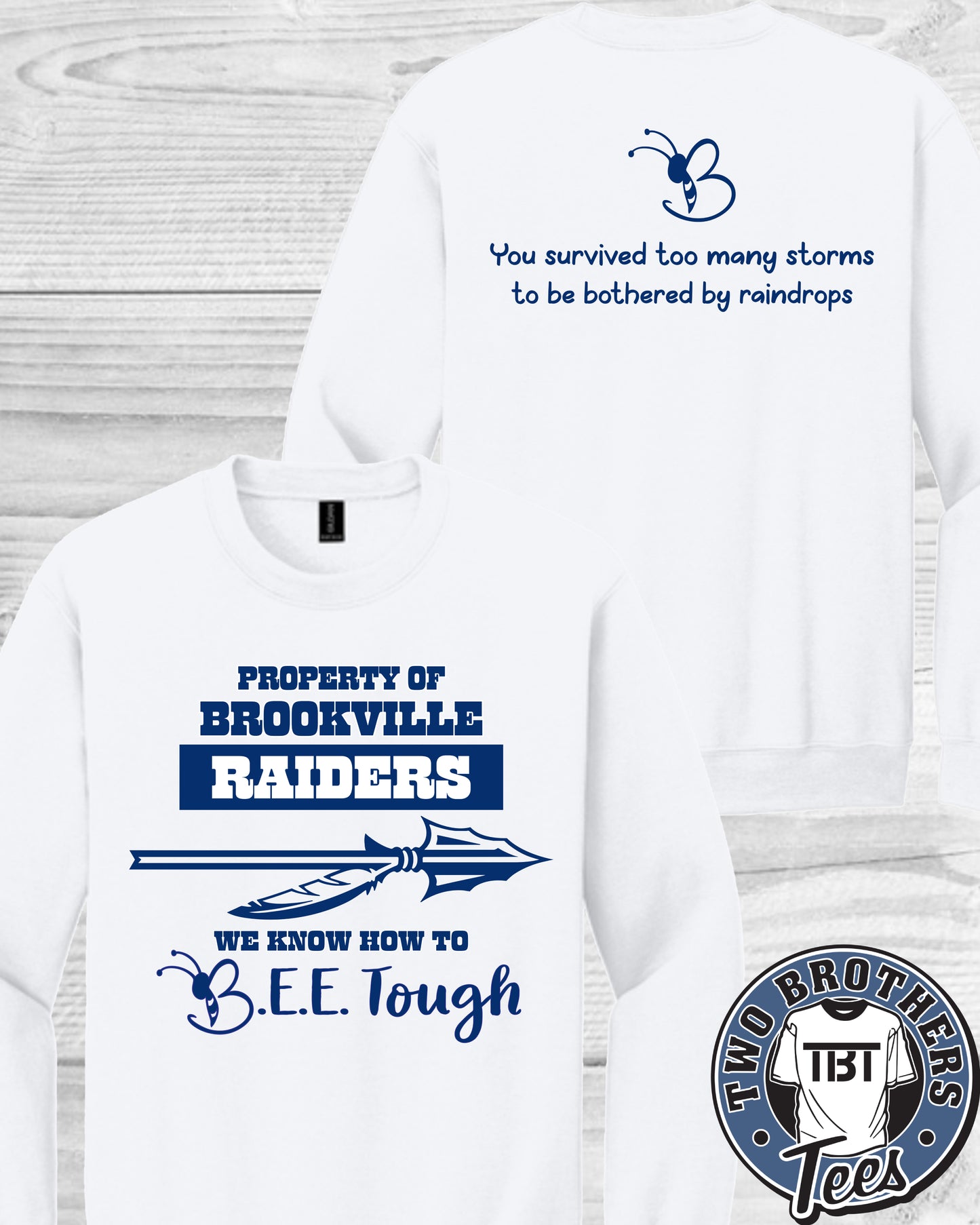 B.E.E. Tough Property of Brookville Raiders Crewneck Sweatshirt