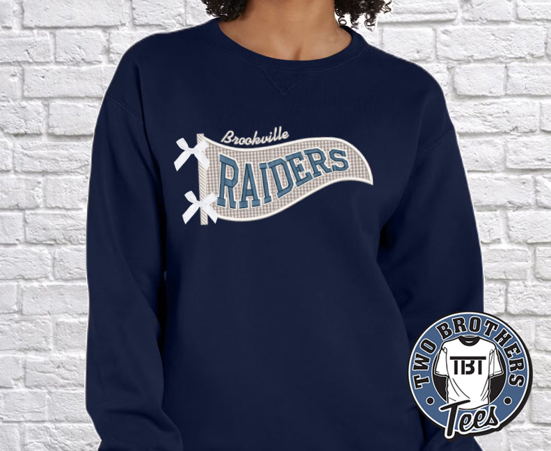 Brookville Raiders Pennant Softstyle Crewneck Sweatshirt