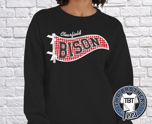 Clearfield Bison Pennant Softstyle Crewneck Sweatshirt