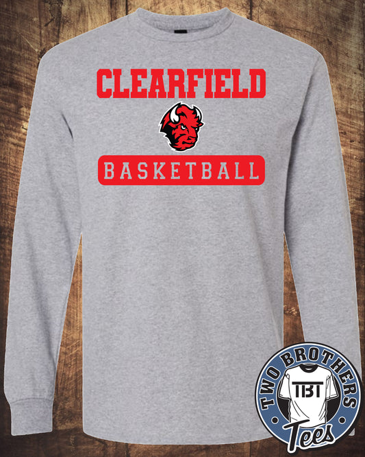 Clearfield Basketball Long Sleeve T-Shirt