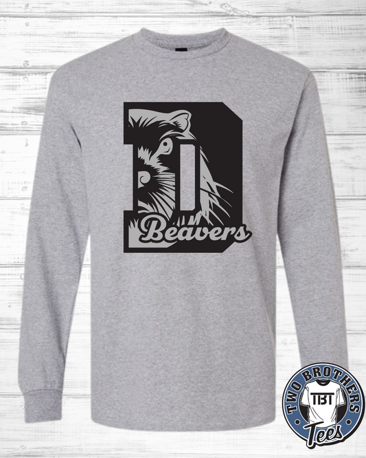 DuBois High School Cheerleading Beaver Long Sleeve T-Shirt