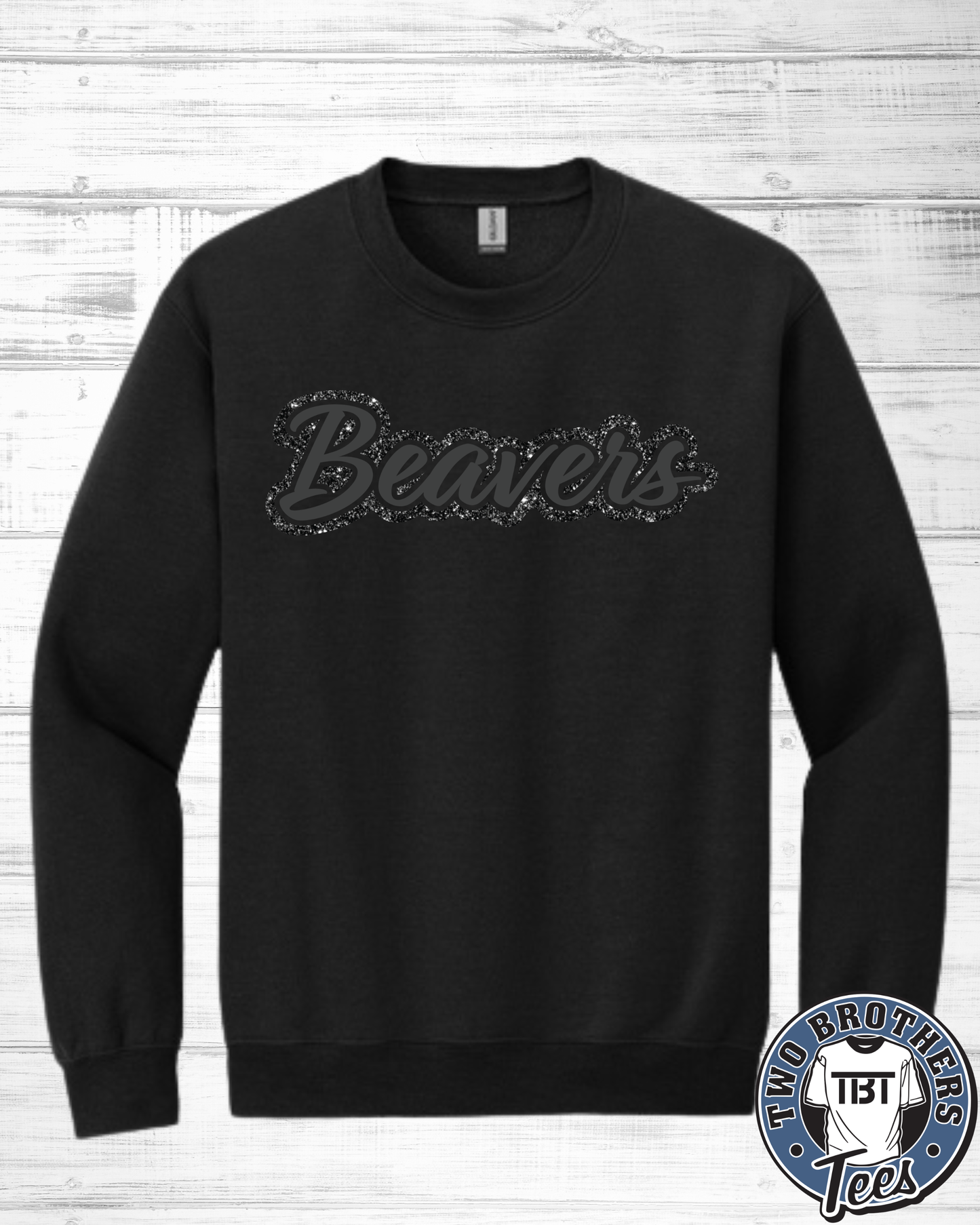 DAHS Competition Cheer Puff Beaver Glitter Crewneck