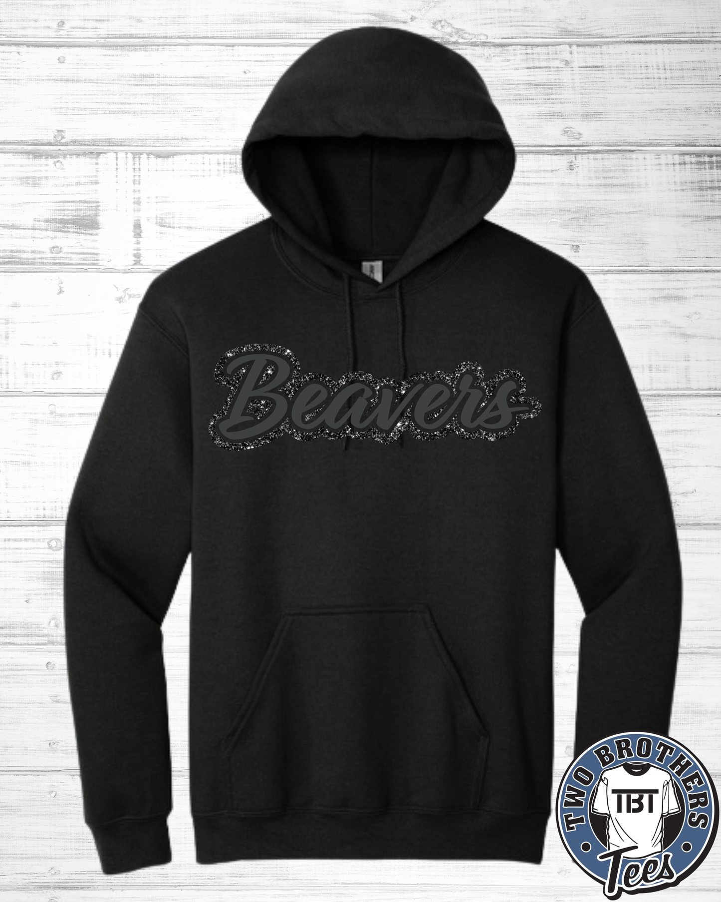 DAHS Competition Cheer Puff Beaver Glitter Hoodie